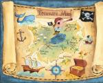 Mappa del tesoro dei pirati stampable