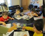 Termomosaico: esquema, ideia por l'artigianato con i bambini Schemi per termomosaico per bambini per una base quadrata