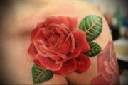 Tattoo Rose - skisser och tatuering steg