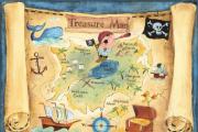 Mappa del tesoro dei pirati stampabile
