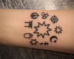 Tattoo on the hand for girls: beautiful women's motifs and images